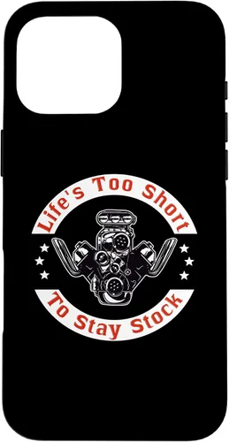 Vista 19 de iPhone 13 Pro Max Life es demasiado corta para mantenerse en stock - Drag Racing Muscle Car V8 Case
