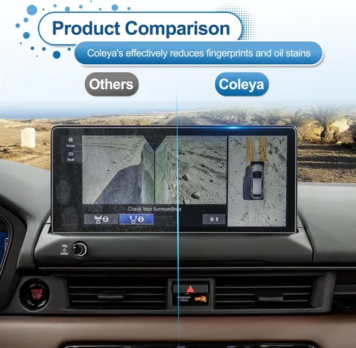 Vista 6 de Protector de pantalla Pilot 2026 para Honda Pilot (Sport/EX-L/Touring/TrailSport/Elite/Black Edition) 12.3 pulgadas Touchsreen, vidrio templado 9H