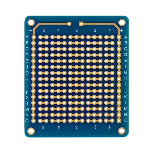 Vista 7 de Paquete de 10 mini tablas de pan soldables para bricolaje electrónico, placa de prototipo de PCB para proyectos Arduino, placas Perma-Proto de doble