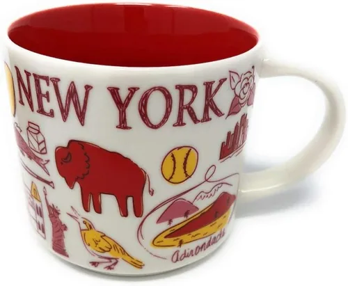 Vista 2 de Starbucks Been There Series New York Knickerbocker State - Taza de cerámica, 14 onzas