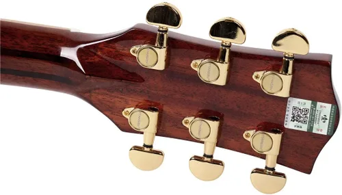 Vista 5 de Stansen T-930C Guitarra acústica de madera maciza GF Cutaway cuerpo Guitarra