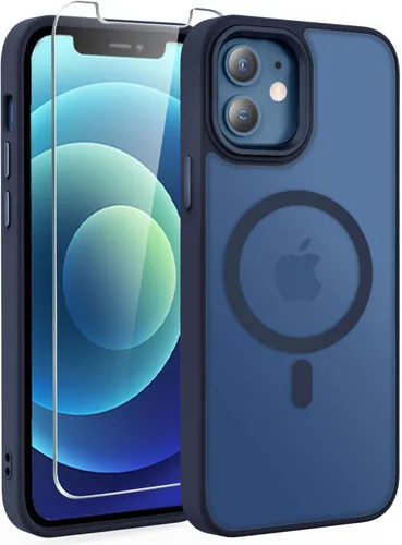 Vista 109 de WRJ Funda magnética mate para iPhone Air de 6.5 pulgadas, [compatible con Magsafe] [protección contra caídas de grado militar], delgada Negro