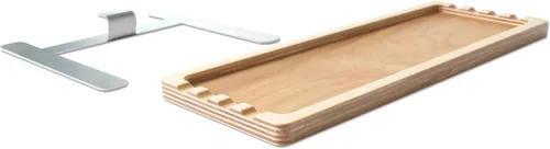 Vista 3 de u.go Plein Air - Bandeja lateral de madera para cualquier lugar, 4 x 11 pulgadas, compatible con cajas de pochade U.go, accesorios de caballete