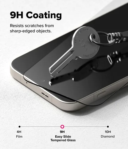 Vista 5 de Ringke Paquete de 2 protectores de pantalla para OnePlus 15, vidrio templado de fácil deslizamiento [súper fácil de instalar], compatible