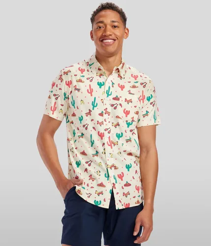 Vista 2 de Tipsy Elves Camisas hawaianas para hombres, informales de playa para verano, tela elástica con ajuste moderno
