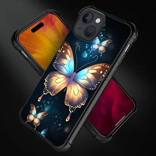 Vista 347 de Funda compatible con iPhone 8, a prueba de golpes, antiarañazos, bandera de ciervos de cola blanca de grano de madera estadounidense