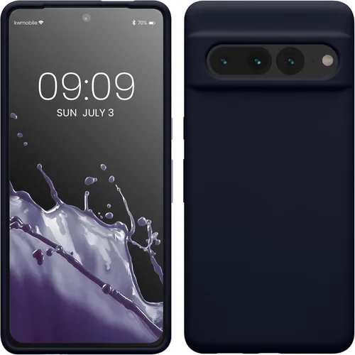 Vista 74 de kwmobile Funda compatible con Google Pixel 7 Pro - Funda de silicona TPU con acabado suave - Piedra antigua