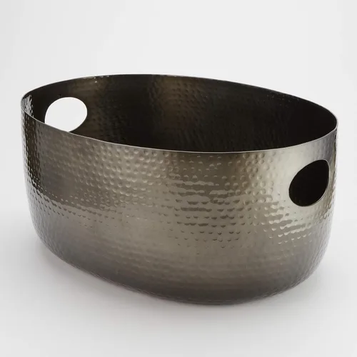 Vista 8 de American Metalcraft ATHB9 recipiente de aluminio martillado para bebidas, negro, 7 3/4 cuartos de galón