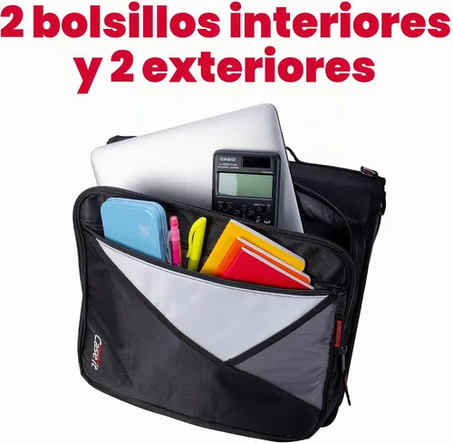 Vista 6 de Case-it - Carpeta escolar con cremallera, juntas tóricas de 2 pulgadas, 350