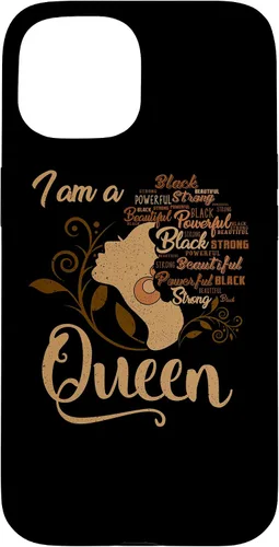 Vista 6 de Funda para iPhone 16 BLM Melanin Women I'm a Queen African American Black Pride