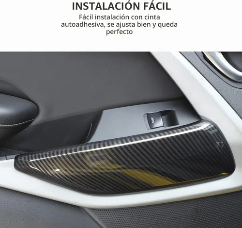 Vista 3 de RT-TCZ Cubierta de moldura para panel de puerta interior, accesorios de decoración interior para Chevrolet Camaro 2016-2022, 2 piezas