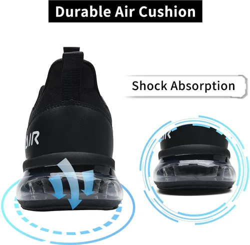 Vista 3 de Impdoo - Zapatos deportivos con cámara de aire para hombre ideales para correr trotar deportes gimnasio tenis entrenamiento