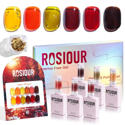 Vista 12 de Hema Tpo Free Gel Nail Polish Set - 24 Colores 18ml Juego de Esmalte de Uñas en Gel para Principiantes con 6 Piezas de Capa Base Mate y Brillante