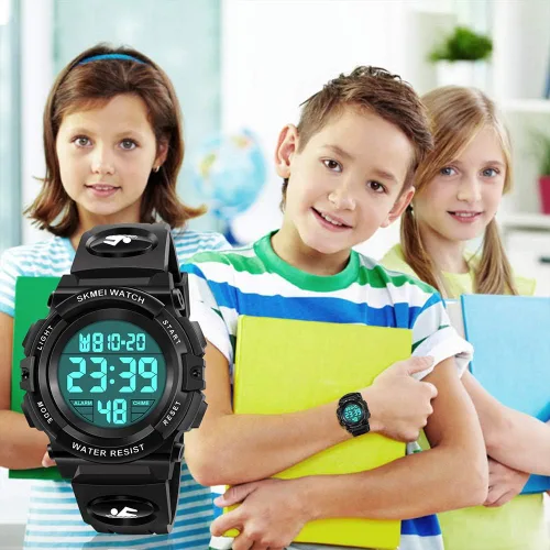 Vista 6 de ATIMO Reloj deportivo digital impermeable LED 50M para niños - Regalos para niños