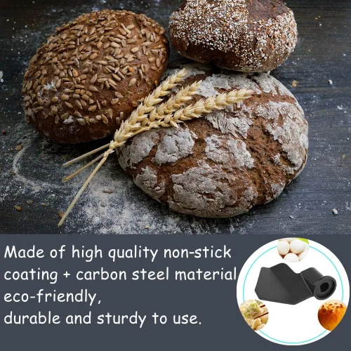 Vista 2 de Paleta para hacer pan, recambio universal de acero inoxidable para hacer pan, ecológica y resistente