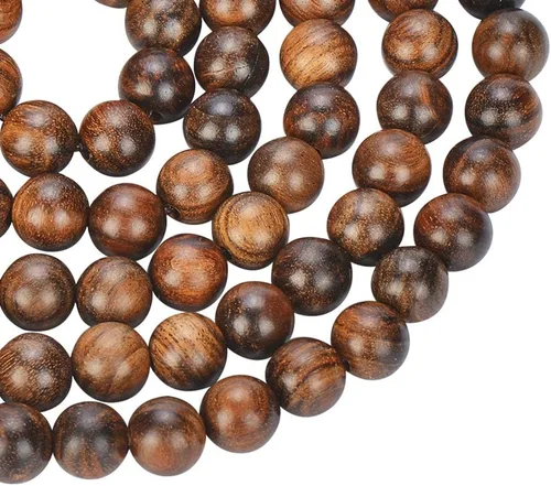 Vista 4 de Mala Beads Pulsera 108 0.315 in Meditación Sándalo Elástico..