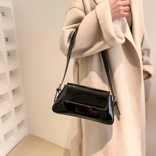 Vista 3 de Monederos metálicos para mujer, bolso de noche, bolso plateado, Y2K, brillante hobo cruzado, bolso de hombro, bolso de mano