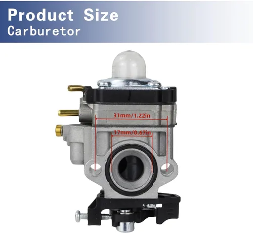 Vista 4 de 308054121 RY25AXB Carburador compatible con para Ryobi RY25 RY25AXB RY25AXBVNM 25cc ventilador de chorro de gas con filtro de aire kit de bujía
