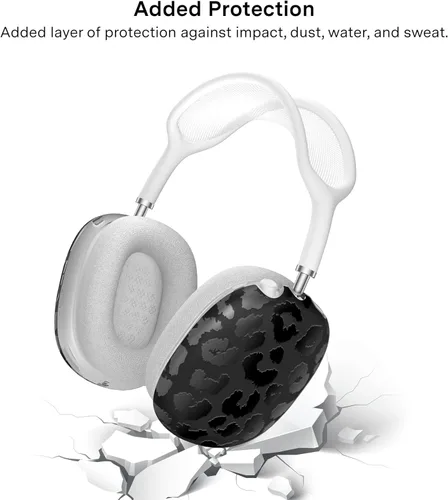 Vista 5 de VELVET CAVIAR Funda Protectora para auriculares AirPods Max Diseño protector lindo (Leopardo Negro)