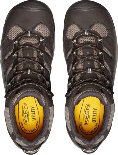 Vista 5 de Botas de trabajo impermeables con puntera de acero de altura media Lansing Mid para hombre, de KEEN Utility Mantillo/Shitake