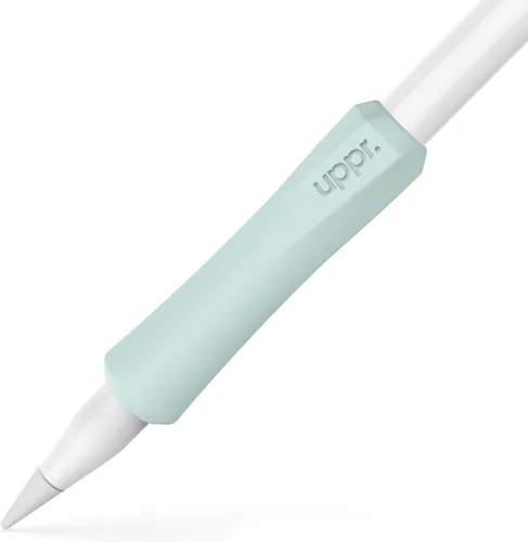 Vista 18 de UPPERCASE Designs NimbleGrip Premium Silicone Ergonomic Comfort Grip Holder, Dual Sided Design, Compatible with Apple Pencil Pro, USB-C, 2nd Beige