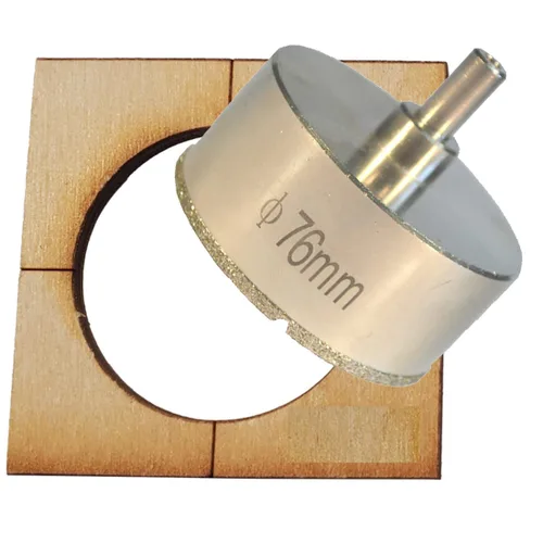 Vista 22 de Kit de brocas de diamante para azulejos - Juego de vidrio y porcelana, paquete de 5: 3/16", "1/4", "1/2" brocas de diamante para cerámica