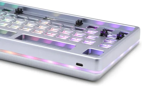 Vista 4 de DROP Teclado mecánico CTRL de alto perfil teclado para juegos Tenkeyless TKL 87 teclas interruptores de intercambio en caliente programable LED RGB