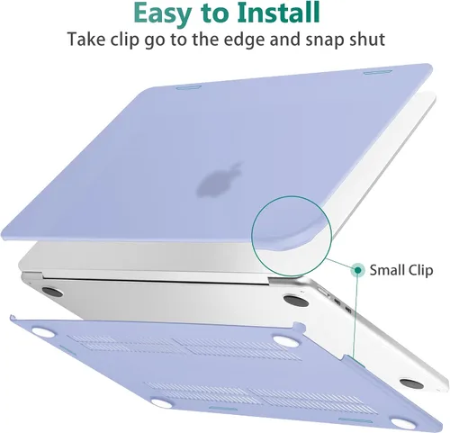 Vista 5 de May Chen Funda para MacBook Air M4 de 13.6 pulgadas 2025 2024 2023 2022 versión A3240 M3 A3113 M2 A2681, carcasa rígida de plástico para MacBook Air