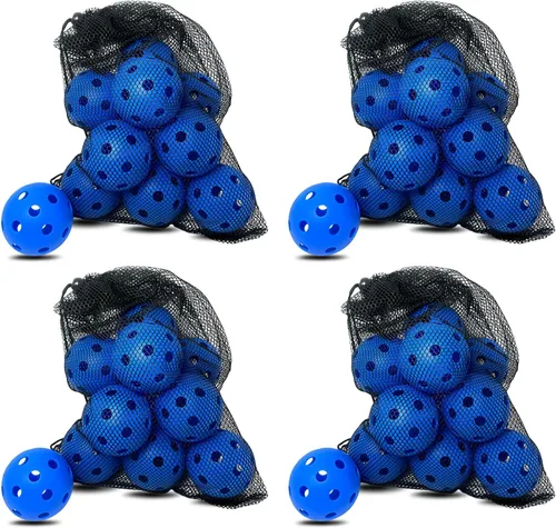 Vista 33 de 6 -Pack Pickleball Balls, 26 Holes Outdoor Pickleballs, High Elasticity & Durable Pickle Balls for All Style Pickleball Paddles Indoor Pickleballs