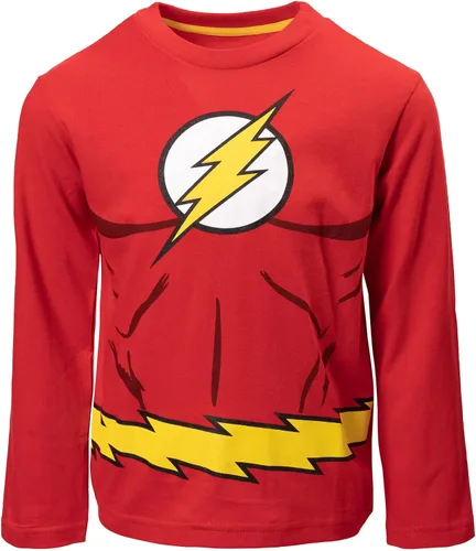 Vista 7 de DC Comics Liga de la Justicia Batman Superman Flash Aquaman - Camiseta de manga larga (4 unidades)