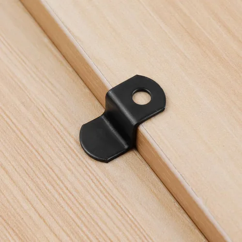 Vista 5 de 40 Clips de Lona Desplazados con Tornillos Clips de Metal Negro para Marco de Fotos Abrazaderas de Espejo Clips de Espejo Desplazados de Servicio