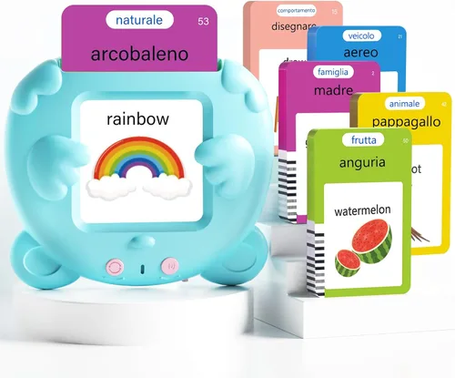 Vista 13 de Tarjetas didácticas parlantes en español e inglés para niños pequeños, 510 palabras de vista, juguetes de aprendizaje bilingüe para niños, juguetes