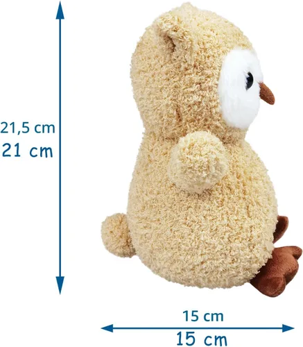 Vista 2 de Juguete de peluche marrón claro con búho de peluche, suave juguete de peluche para niños y niñas, regalos para niños o novia, 8.5 pulgadas