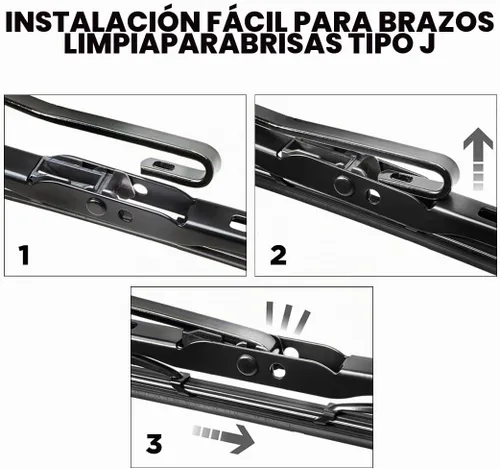 Vista 6 de ClixWipers - Limpiaparabrisas trasero de 10 pulgadas, repuesto para limpiaparabrisas trasero, marco de acero convencional, ajuste universal