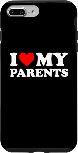 Vista 12 de I Love My Parents - Red Heart Case for iPhone 16