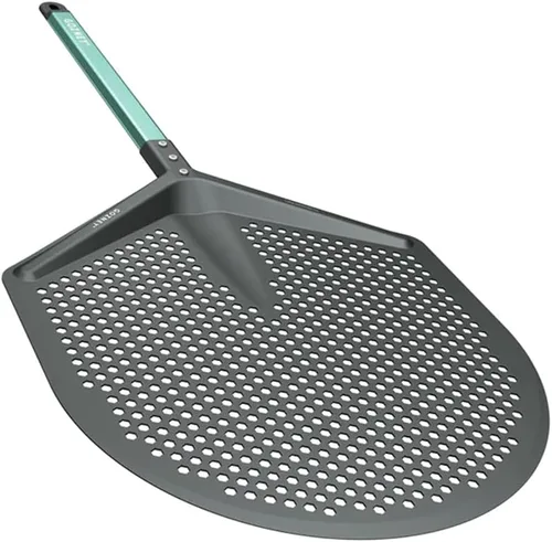 Vista 5 de Gozney Pro Cuchillo de colocación para pizzas de 12" para hornos de pizza Arc y Dome, diseño 100% de aluminio, cuchilla completamente perforada