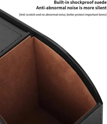 Vista 4 de Caja de almacenamiento multifuncional para vehículos, organizador de asiento trasero de automóvil, portavasos para rellenar huecos, caja de pañuelos