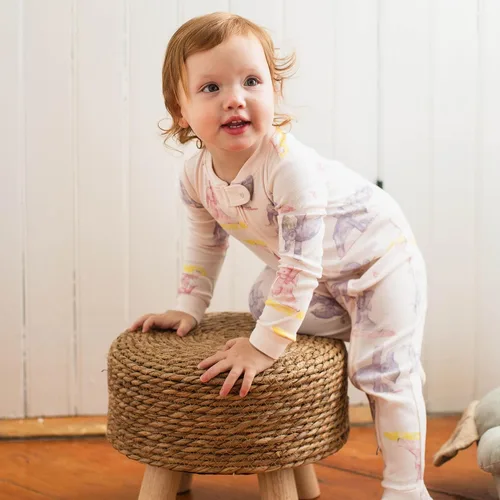 Vista 87 de Burt's Bees Baby Pijama para bebé niña, 100% algodón orgánico, pijama de una pieza, overol diagonal con cremallera, ajuste cómodo