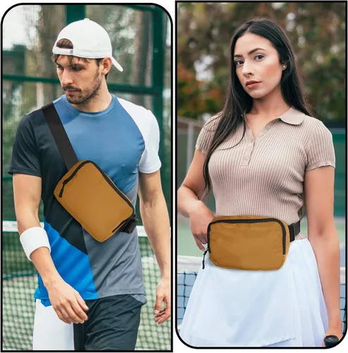 Vista 3 de Amazerbst Bolsa para cinturón, riñonera, bolsa para cinturón Everywhere, correa ajustable de 40 pulgadas, bolsa para cinturón para mujeres