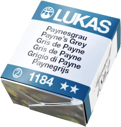 Vista 47 de Lukas 1862 Aquarell Artists' - Cacerolas de acuarela azul de media cacerola, pintura de acuarela de grado profesional vibrante, fácil de mojar