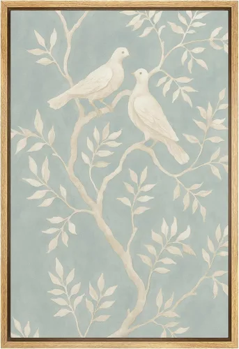 Vista 47 de SIGNFORD Lienzo enmarcado para pared, pinos sepia, bosques, bosques, naturaleza, ilustraciones de área silvestre, arte digital, arte moderno