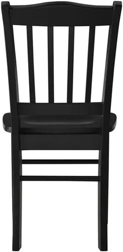Vista 7 de Boraam Shaker - Juego de 2 sillas auxiliares para comedor, acabado negro