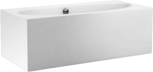 Vista 4 de Carver Tubs - Aphrodite 67 "- Bañera independiente moderna con masaje de aire calentado con chorro - Forma rectangular ovalada característica amplia