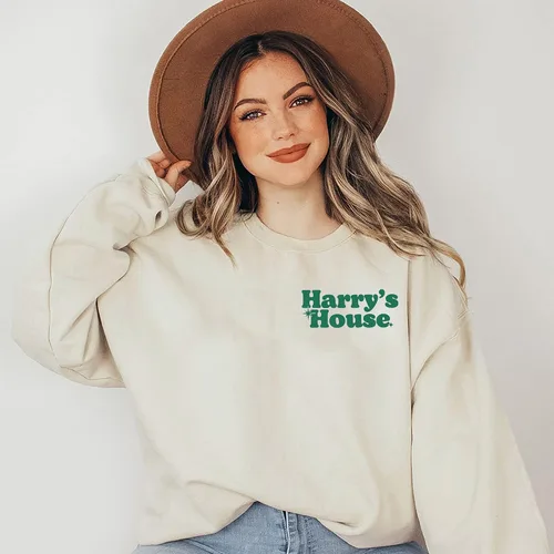 Vista 3 de BluePrints Sudadera Harry Tracklist - Suéter de 2 caras inspirado en Harry para fanáticos, Estilo 1