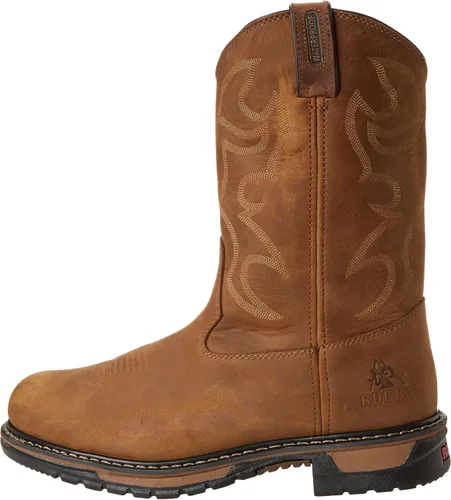 Vista 7 de Rocky Botas de trabajo originales Ride Crazy Horse con puntera de acero para hombre