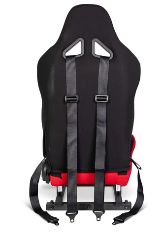 Vista 8 de OpenWheeler Racing and Flight Simulation Cockpit Four Point Harness. Virtual Reality add-on. Black