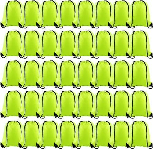 Vista 40 de KUUQA Mochila con cordón a granel, bolsas de almacenamiento para deporte, gimnasio, viajes, Negro, Viajar