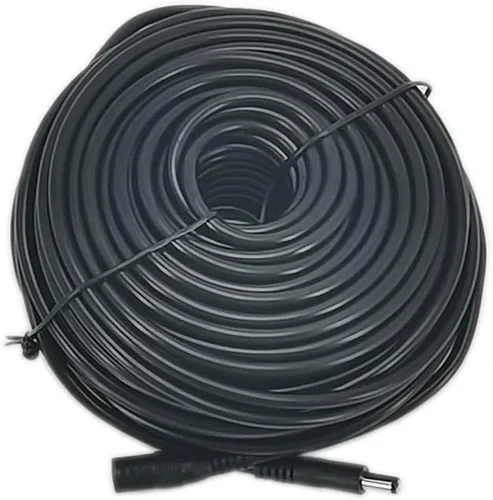 Vista 6 de DC 60 feet 12V Power Adapter Extension Cable 2.1mm x 5.5mm Compatible with DC Adapter Cord Fit for CCTV Security Camera Wireless IP Camera