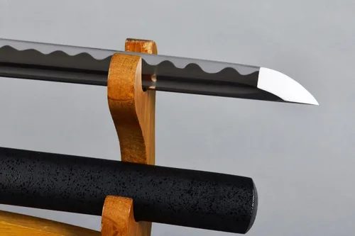 Vista 7 de Espada afilada de acero al carbono T10 espiga completa hecha a mano japonés