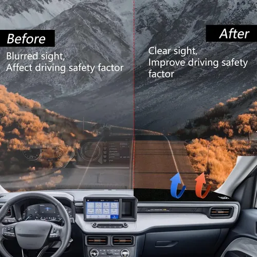Vista 4 de Cubierta de salpicadero, consola central interior personalizada compatible con Ford Maverick 2022-2025, protector de alfombra